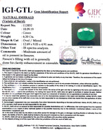 Load image into Gallery viewer, 4.67 Ratti Natural Emerald Stone With Govt. Lab Certificate (4551)
