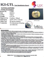 Load image into Gallery viewer, 6.75/CT Natural Yellow Sapphire with Govt Lab Certificate-YELSA9U
