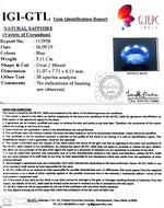 Load image into Gallery viewer, 3.11/CT Natural Blue Sapphire with Govt Lab Certificate-BLUSA9W
