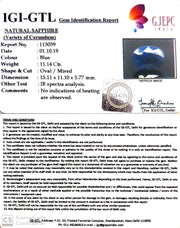 12.38 Ratti Natural Blue Sapphire With Govt Lab Certified-(2331)