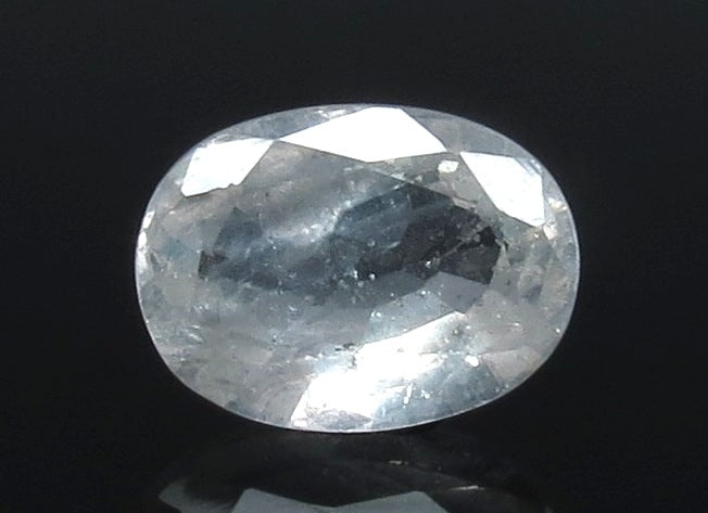 5.04/CT Natural White Sapphire with Govt Lab Certificate-23310