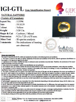 Load image into Gallery viewer, 3.50/CT Natural Yellow Sapphire with Govt Lab Certificate-YELSA9W
