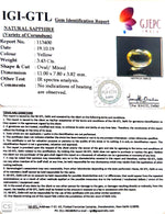 Load image into Gallery viewer, 3.43/CT Natural Yellow Sapphire with Govt Lab Certificate-(YELSA9W)
