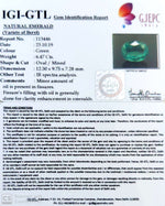 Load image into Gallery viewer, 7.19 Ratti Natural Panna Stone with Govt. Lab Certificate (56610)
