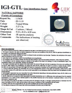 Load image into Gallery viewer, 3.63 Ratti Natural White Sapphire with Govt Lab Certificate-(8991)
