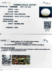5.46/CT Natural Opal with Govt. Lab Certificate-11388D46089