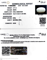 3.77/CT Natural Opal with Govt. Lab Certificate-11388D46092