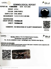 4.70/CT Natural Tourmaline with Govt. Lab Certificate-11388D46098