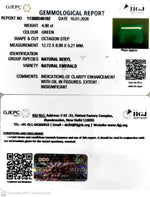 Load image into Gallery viewer, 4.90/CT Natural Panna Stone with Govt. Lab Certificate 11388D46102