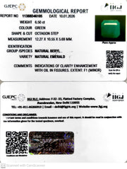 6.50/CT Natural Panna Stone with Govt. Lab Certificate-11388D46105