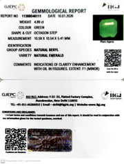 4.89/CT Natural Panna Stone with Govt. Lab Certificate-11388D46111