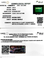 5.84/CT Natural Panna Stone with Govt. Lab Certificate-11388D46114