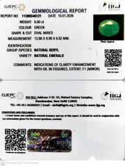 6.60/CT Natural Panna Stone with Govt. Lab Certificate-11388D46121