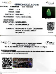 2.27/CT Natural Panna Stone with Govt. Lab Certificate-11388D46134