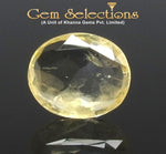 Load image into Gallery viewer, 3.04/CT Natural Yellow Sapphire with Govt Lab Certificate-YELSA9U
