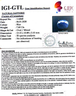 Load image into Gallery viewer, 8.44 Ratti Natural Blue Sapphire With Govt Lab Certified-(1221)

