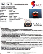 Load image into Gallery viewer, 8.24 Ratti Natural Hessonite with Govt. Lab Certificate-(1221)
