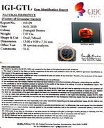 Load image into Gallery viewer, 8.19 Ratti Natural Hessonite with Govt. Lab Certificate-(1221)
