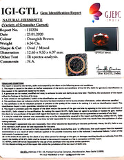 7.29 Ratti Natural Hessonite with Govt. Lab Certificate-(1221)