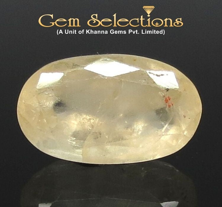 6.27 Ratti Natural Yellow Sapphire with Govt Lab Certificate-(6771)