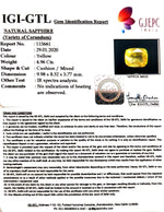 Load image into Gallery viewer, 4.96/CT Natural Yellow Sapphire with Govt Lab Certificate-(YELSA9V)
