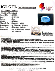 5.27 Ratti Natural Blue Sapphire With Govt Lab Certified-(4551)
