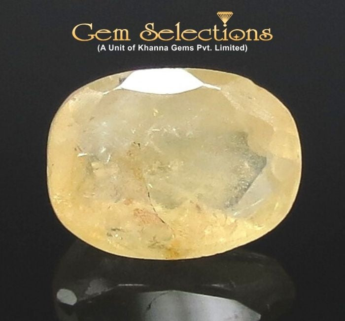 4.31 Ratti Natural Yellow Sapphire with Govt Lab Certificate-(6771)