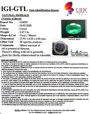 2.67/CT Natural Panna Stone with Govt. Lab Certificate (12210)