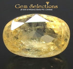 Load image into Gallery viewer, 5.50/CT Natural Yellow Sapphire with Govt Lab Certificate-56610
