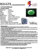 Load image into Gallery viewer, 8.20 Ratti Natural Panna Stone with Govt. Lab Certificate (2331)
