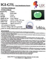Load image into Gallery viewer, 10.84 Ratti Natural Panna Stone with Govt. Lab Certificate (2331)
