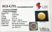 9.44 Ratti Natural Yellow Sapphire with Govt Lab Certificate-(1221)