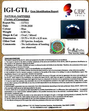 7.30 Ratti Natural Neelam with Govt Lab Certificate-(1221)