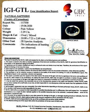 2.54 Ratti Natural Ceylonese Pukhraj Stone with Govt Lab Certificate-(YELSA9S)