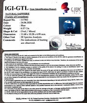 7.29 Ratti Natural Neelam with Govt Lab Certificate-(2331)