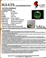 3.12 Ratti Natural Emerald Stone With Govt. Lab Certificate (6771)
