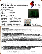 4.94/CT Natural Emerald Stone With Govt. Lab Certificate (12210)