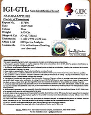 7.49 Ratti Natural Neelam with Govt Lab Certificate-(2331)