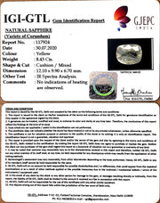 8.43/CT Natural Ceylonese Pukhraj Stone with Govt Lab Certificate-16650