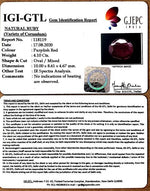 Load image into Gallery viewer, 4.10/CT Natural Ruby with Govt Lab Certificate (4551)
