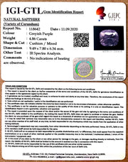 4.86/CT Natural Purple Sapphire with Govt Lab Certificate-BLUSA9V