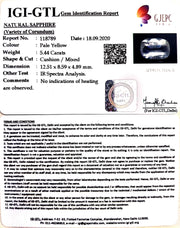 6.03 Ratti Natural yellow sapphire with Govt Lab Certificate-(16650)