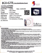 Load image into Gallery viewer, 3.16/CT Natural yellow sapphire with Govt Lab Certificate-YELSA9V
