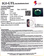 Load image into Gallery viewer, 4.71/CT Natural Emerald Stone With Govt. Lab Certificate (16650)
