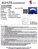Load image into Gallery viewer, 11.15 Ratti Natural Blue Sapphire with Govt Lab Certificate-(2331)

