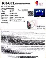 Load image into Gallery viewer, 11.10 Ratti Natural Blue Sapphire with Govt Lab Certificate-(2331)
