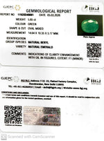 Load image into Gallery viewer, 5.85/CT Natural Panna Stone with Govt. Lab Certificate-11925D48081