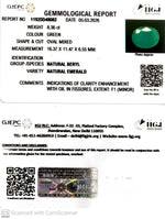 Load image into Gallery viewer, 8.36/CT Natural Panna Stone with Govt. Lab Certificate-11925D48082
