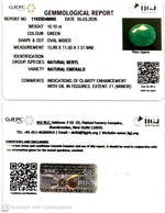 Load image into Gallery viewer, 10.1/CT Natural Panna Stone with Govt. Lab Certificate-11925D48085