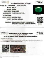 Load image into Gallery viewer, 4.99/CT Natural Panna Stone with Govt. Lab Certificate-11925D48089